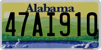 AL license plate 47AI910