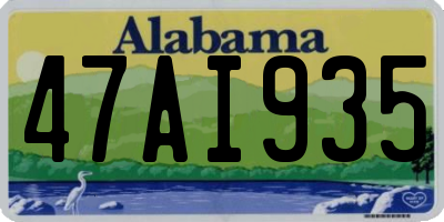 AL license plate 47AI935