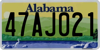 AL license plate 47AJ021
