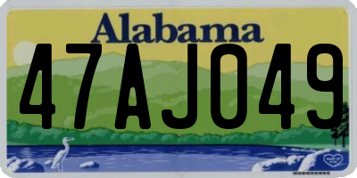 AL license plate 47AJ049