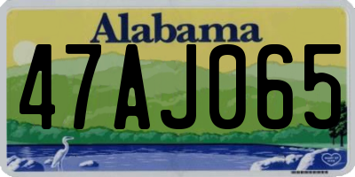 AL license plate 47AJ065
