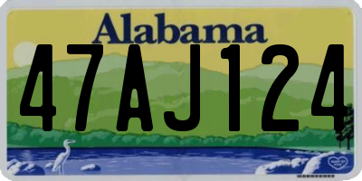 AL license plate 47AJ124