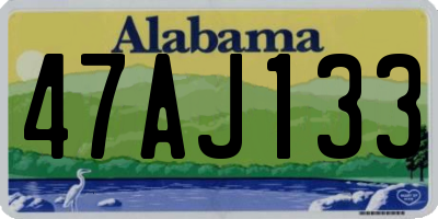 AL license plate 47AJ133