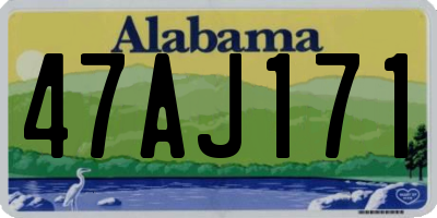 AL license plate 47AJ171