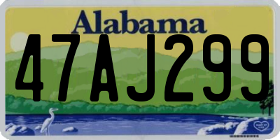 AL license plate 47AJ299