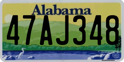 AL license plate 47AJ348