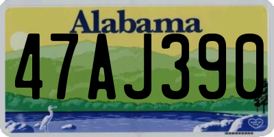 AL license plate 47AJ390