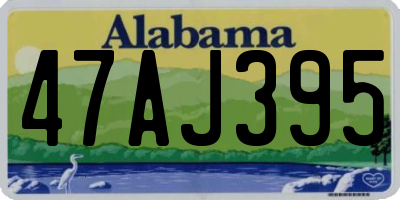 AL license plate 47AJ395