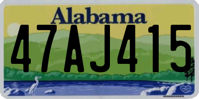 AL license plate 47AJ415