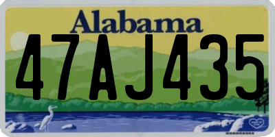 AL license plate 47AJ435