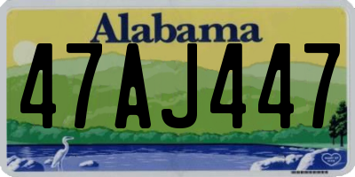 AL license plate 47AJ447
