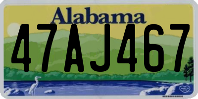 AL license plate 47AJ467