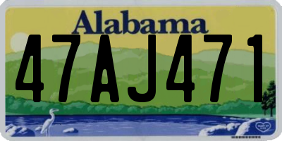 AL license plate 47AJ471