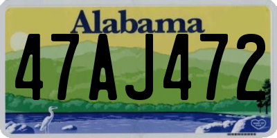 AL license plate 47AJ472