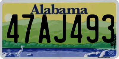 AL license plate 47AJ493