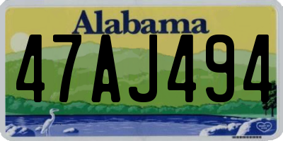 AL license plate 47AJ494