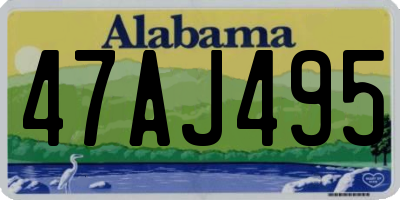 AL license plate 47AJ495