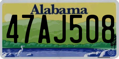 AL license plate 47AJ508