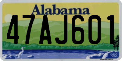 AL license plate 47AJ601