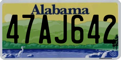 AL license plate 47AJ642