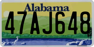 AL license plate 47AJ648