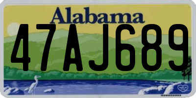 AL license plate 47AJ689