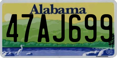 AL license plate 47AJ699