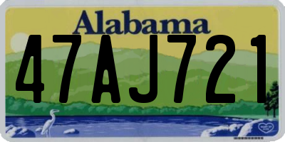 AL license plate 47AJ721