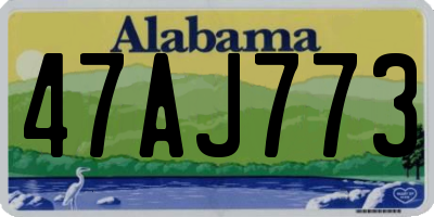 AL license plate 47AJ773