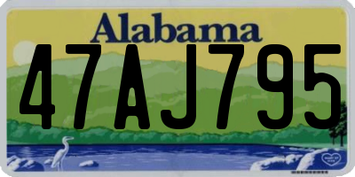 AL license plate 47AJ795