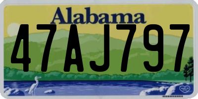 AL license plate 47AJ797