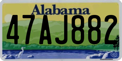 AL license plate 47AJ882