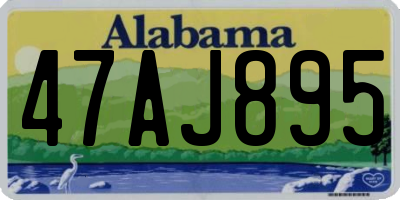 AL license plate 47AJ895