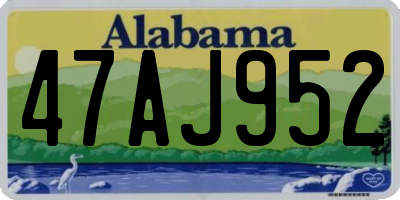 AL license plate 47AJ952