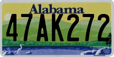 AL license plate 47AK272