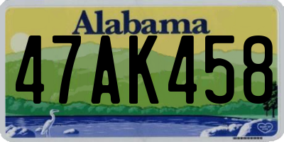 AL license plate 47AK458