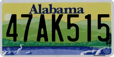 AL license plate 47AK515