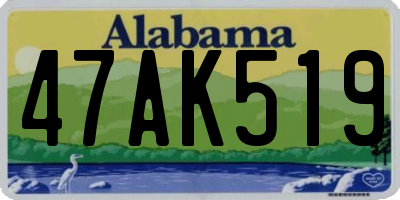 AL license plate 47AK519