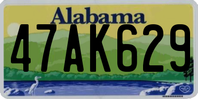 AL license plate 47AK629