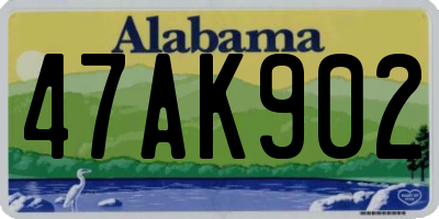 AL license plate 47AK902