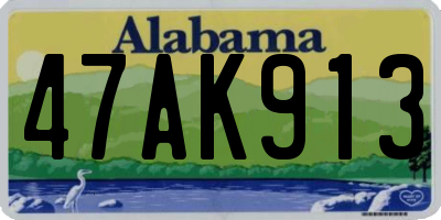 AL license plate 47AK913