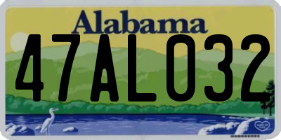 AL license plate 47AL032