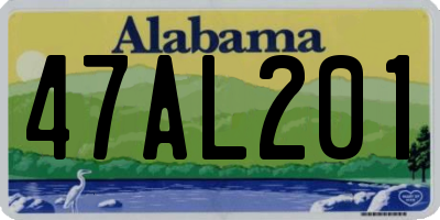 AL license plate 47AL201
