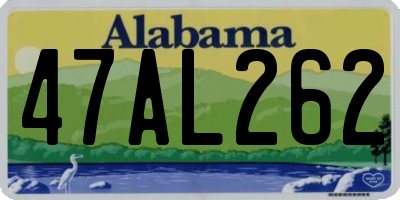 AL license plate 47AL262