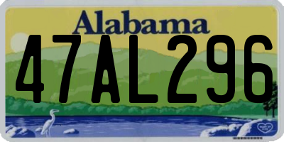 AL license plate 47AL296