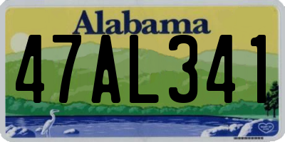 AL license plate 47AL341