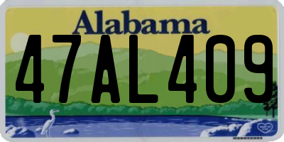 AL license plate 47AL409