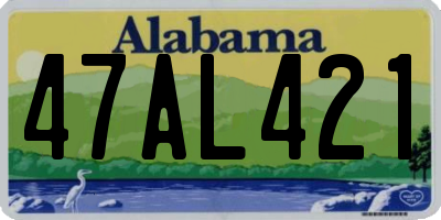 AL license plate 47AL421