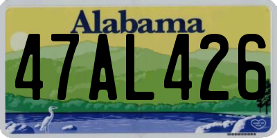AL license plate 47AL426