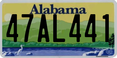 AL license plate 47AL441